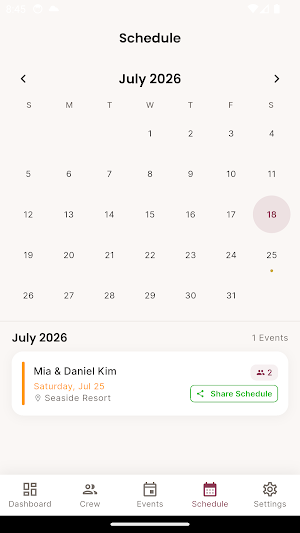 Wedding Crew Planner Screenshot 3