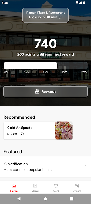Roman Pizza & Restaurant Screenshot 0