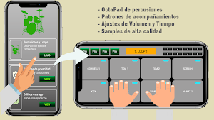 Percusión App - Octapad de batería y loops Screenshot 1