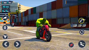 Superhero Tricky Bike Race Screenshot 2