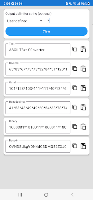 ASCII Text Converter Screenshot 1