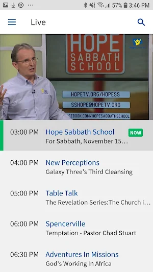 Hope Channel Screenshot 1