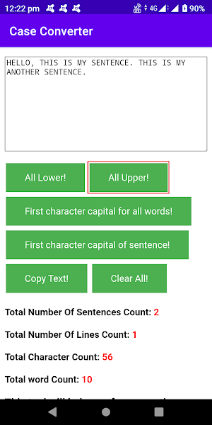 Case Converter Screenshot 1