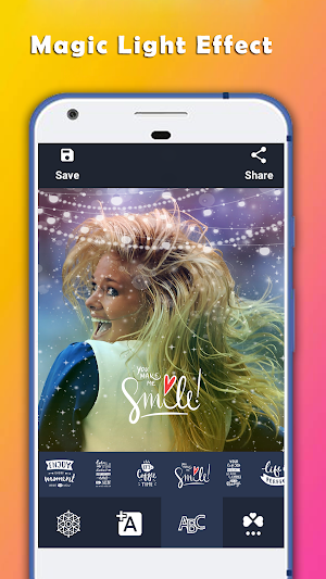 Magic Light Effects - Glitter Photos Maker Screenshot 1