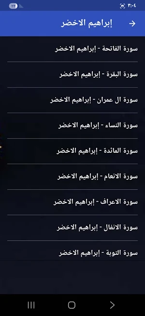 القران إبراهيم الاخضر بدون نت Screenshot 2
