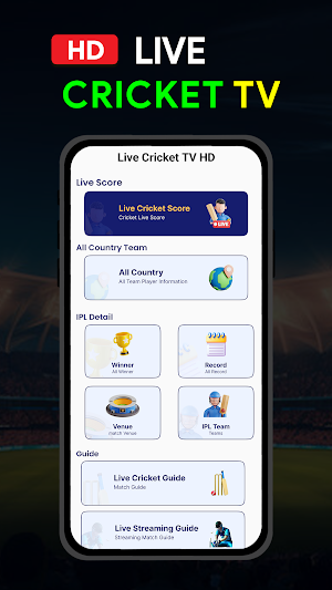 Live Cricket TV HD Streaming Screenshot 3