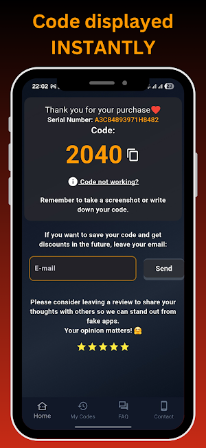 Fiat Alfa Radio Code - Instant Screenshot 2