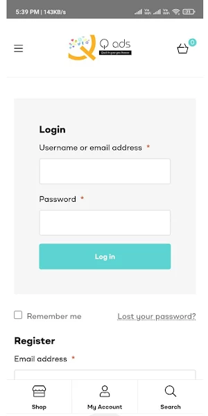 Qads Purchase Screenshot 1