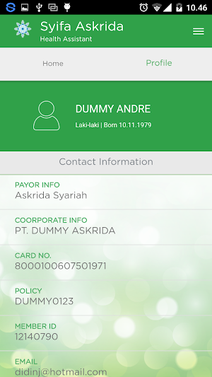 Syifa Askrida Health Assistant Screenshot 1