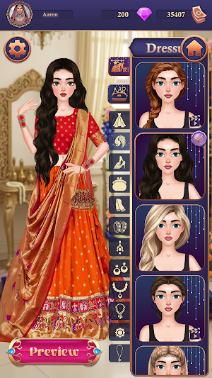 Indian Bride Fashion Dress up Screenshot 1