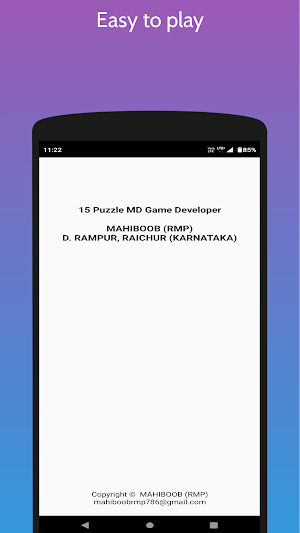 15 Puzzle MD Screenshot 1