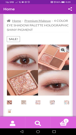 Cosmetics Online Shopping Store Screenshot 0