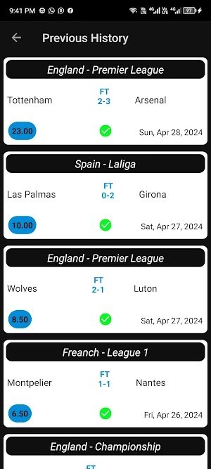 Correct Score VIP Tips Screenshot 2