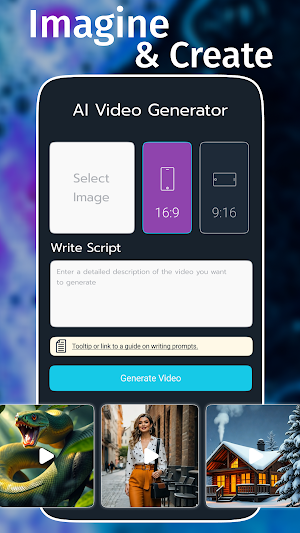 Imagine AI: AI Video Generator Screenshot 1