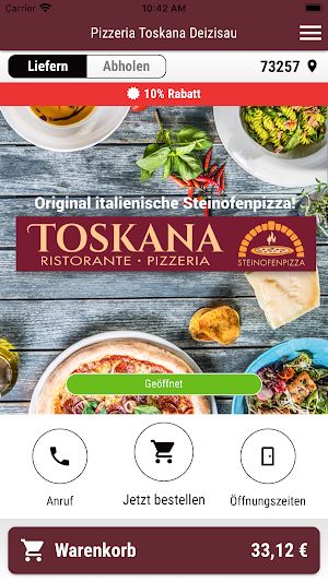 Pizzeria Toskana Deizisau Screenshot 0