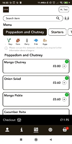 Cafe Taj Screenshot 1