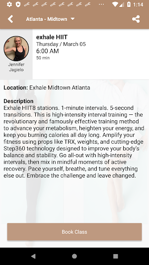 exhale mind body spa Screenshot 3