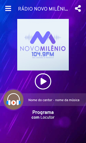 Rádio Novo Milênio Screenshot 1