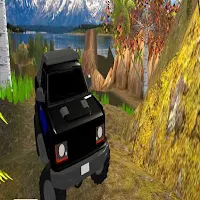 Offroad jeep driving