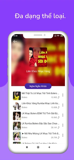 Nhạc Vàng - Nhạc Trữ Tình & Bolero Screenshot 1