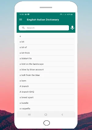 English Italian Dictionary Screenshot 2