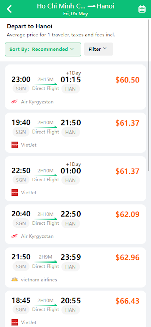 Treapmoo: Flight Tickets Screenshot 1