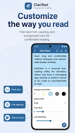 ClariText: Text Reader Screenshot 0