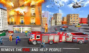Fire Engine Truck Driving : Emergency Response Screenshot 1