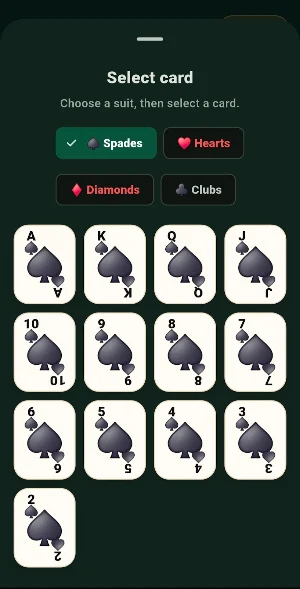 Poker Hand Guide Screenshot 1