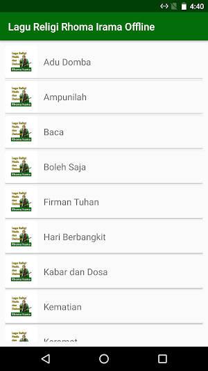 Lagu Islami Rhoma Irama Offline + Lirik Lengkap Screenshot 0