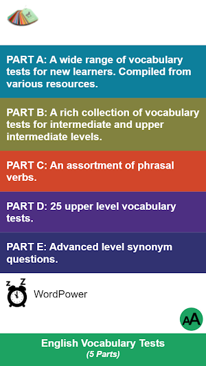 English Vocabulary Tests Screenshot 0