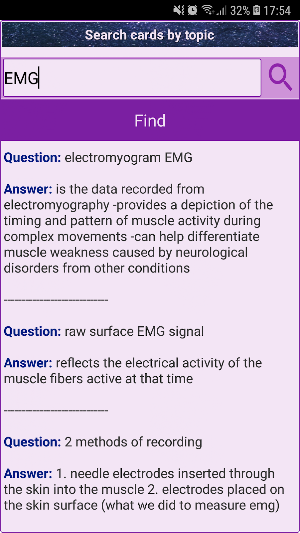 Electromyography Exam Review: notes & quizzes. Screenshot 3