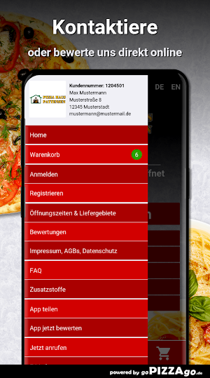 Pizzahaus Pattensen Screenshot 2