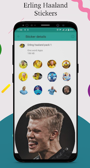 Erling Haaland Stickers for WA Screenshot 0
