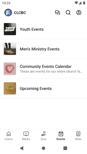 CLCBC Connect Screenshot 2