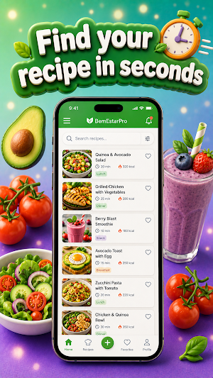 BemEstarPro: Healthy Recipes Screenshot 2