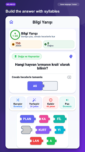BilHece: Turkish Word Game Screenshot 0