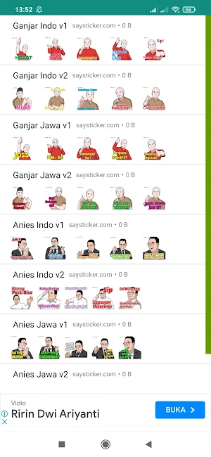 Stiker Ganjar Anies for 2024 Screenshot 0