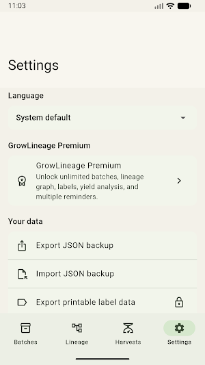 GrowLineage Screenshot 1