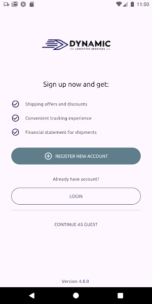 Dynamic Logistics Services Screenshot 0