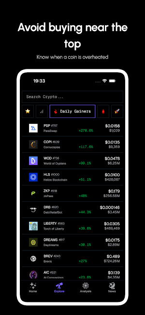 Undervalued Crypto Finder Screenshot 2
