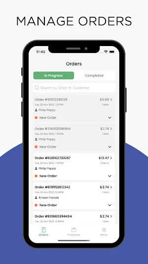 TillRing - Restaurant Screenshot 1