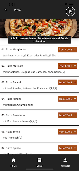 Capri Pizzeria Trattoria Screenshot 2
