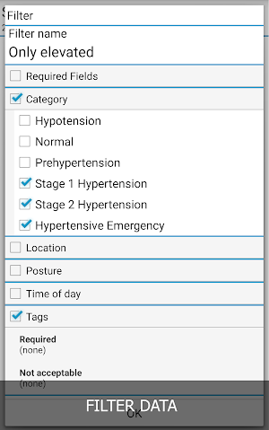 Blood Pressure Log - MyDiary Screenshot 2