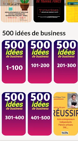 500 ideas and business model Screenshot 2