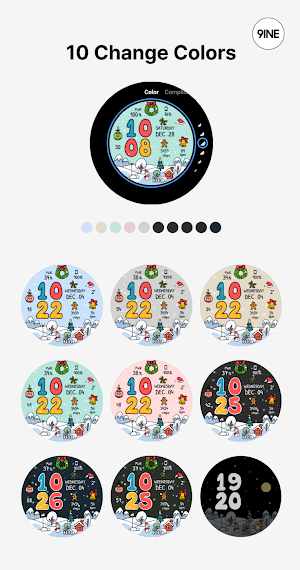 NW075_lite: Digital watch face Screenshot 1