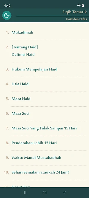 Haid dan Nifas (Fiqih Wanita) Screenshot 0