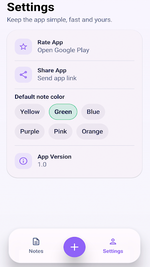 Notes app Screenshot 3
