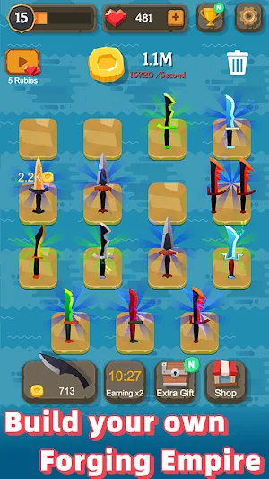 Merge Knife - Idle Blacksmith Master Screenshot 3