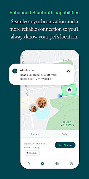 Whistle: Smart Pet Tracker 2.0 Screenshot 1